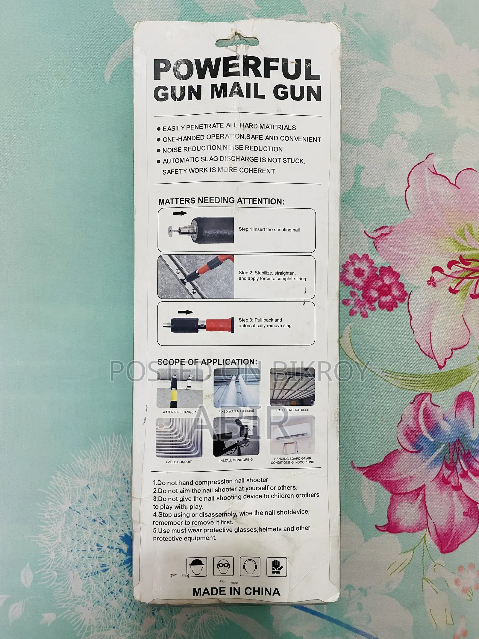 Nail Gun With Pin