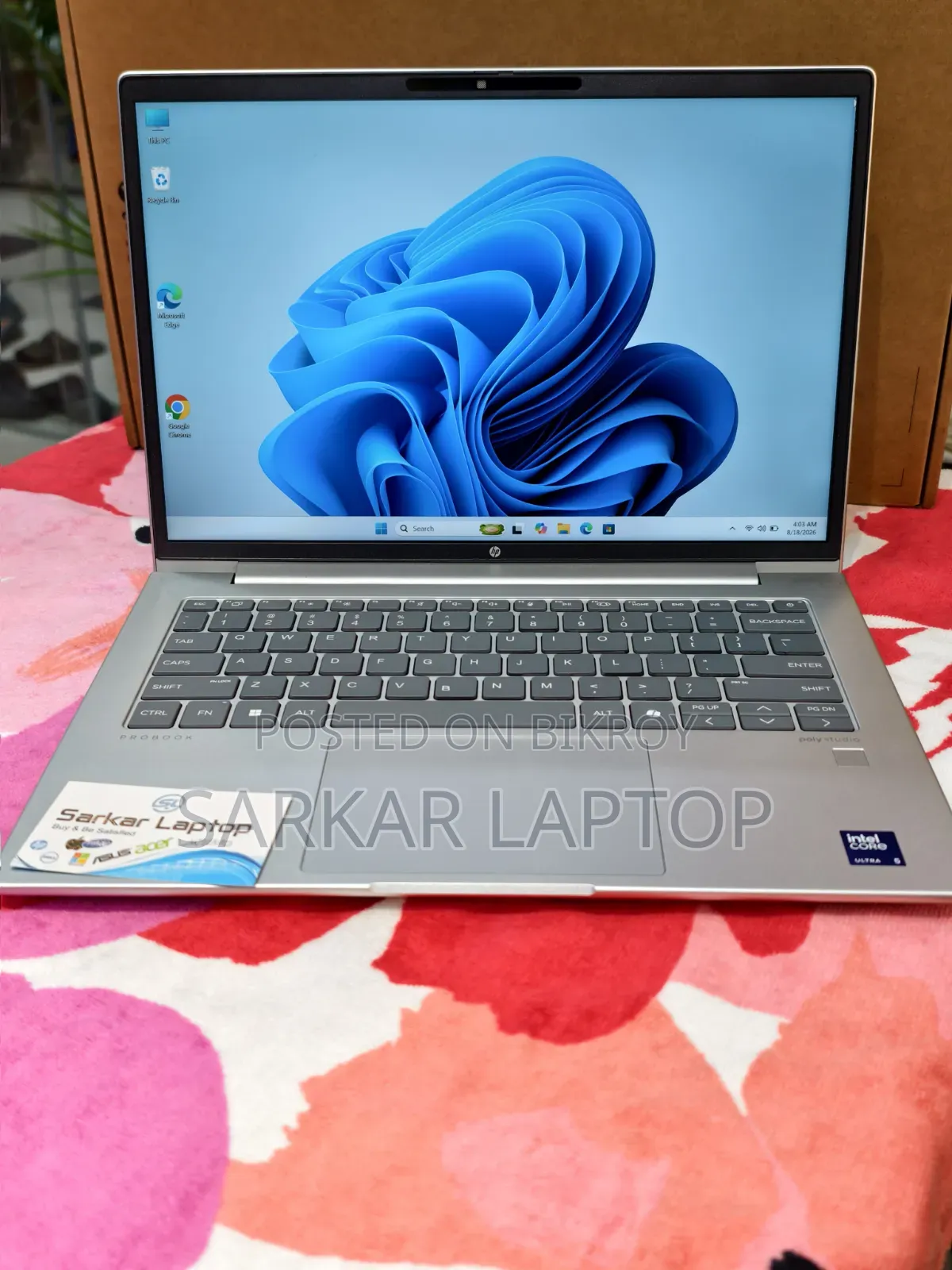 New Laptop HP ProBook 460 G11 16GB Intel Core Ultra 5 SSD 512GB