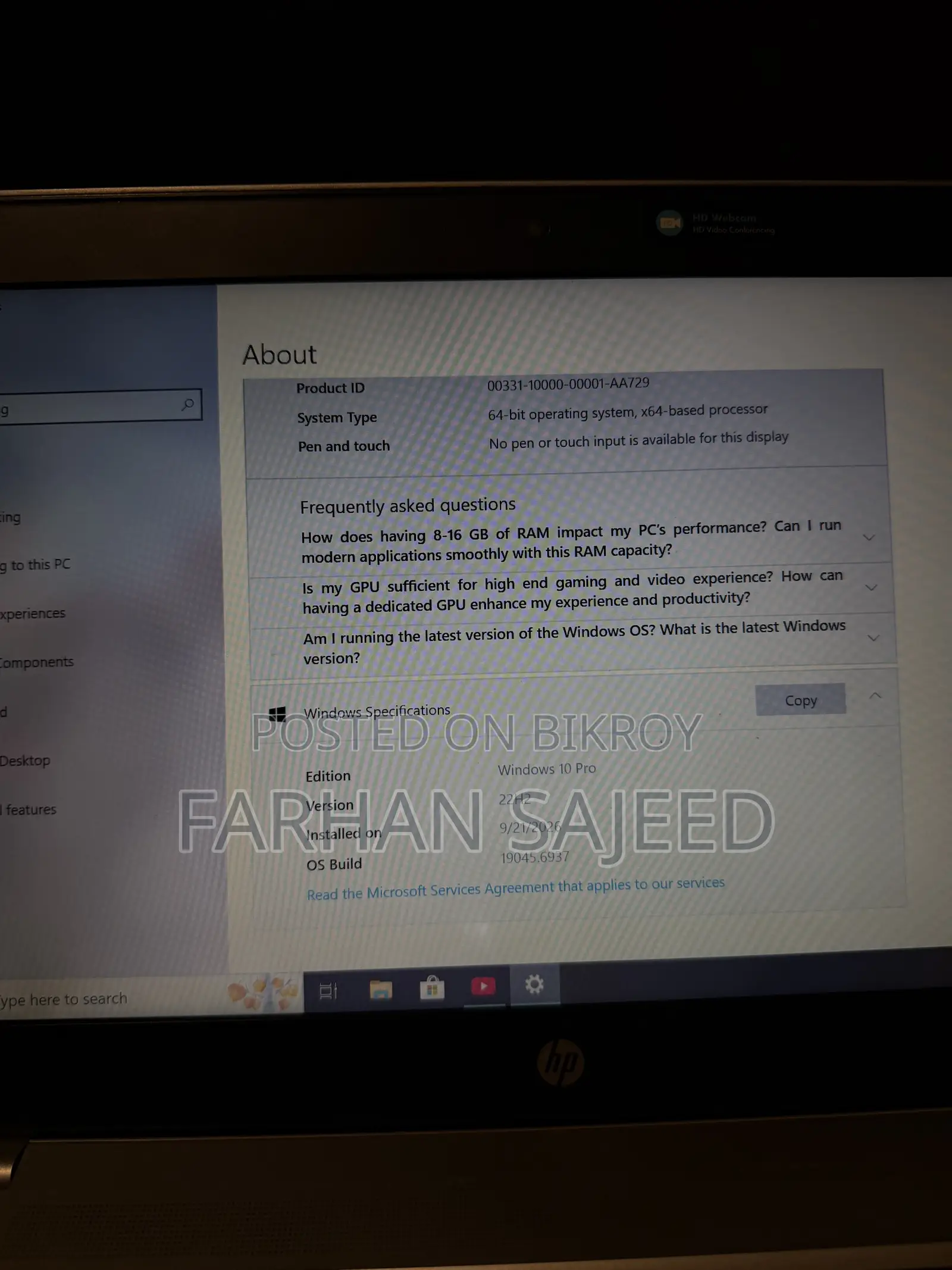HP ProBook 440 G4 Laptop 8GB RAM Intel Core i7 128GB SSD