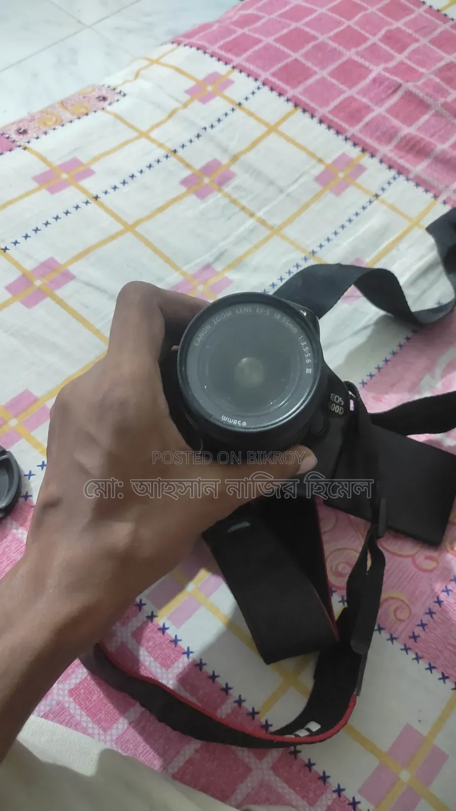 ক্যানন ৬০০ডি উইথ ১৮-৫৫ কিট লেন্স, ব্যাটারি, চার্জার, ব্যাগ