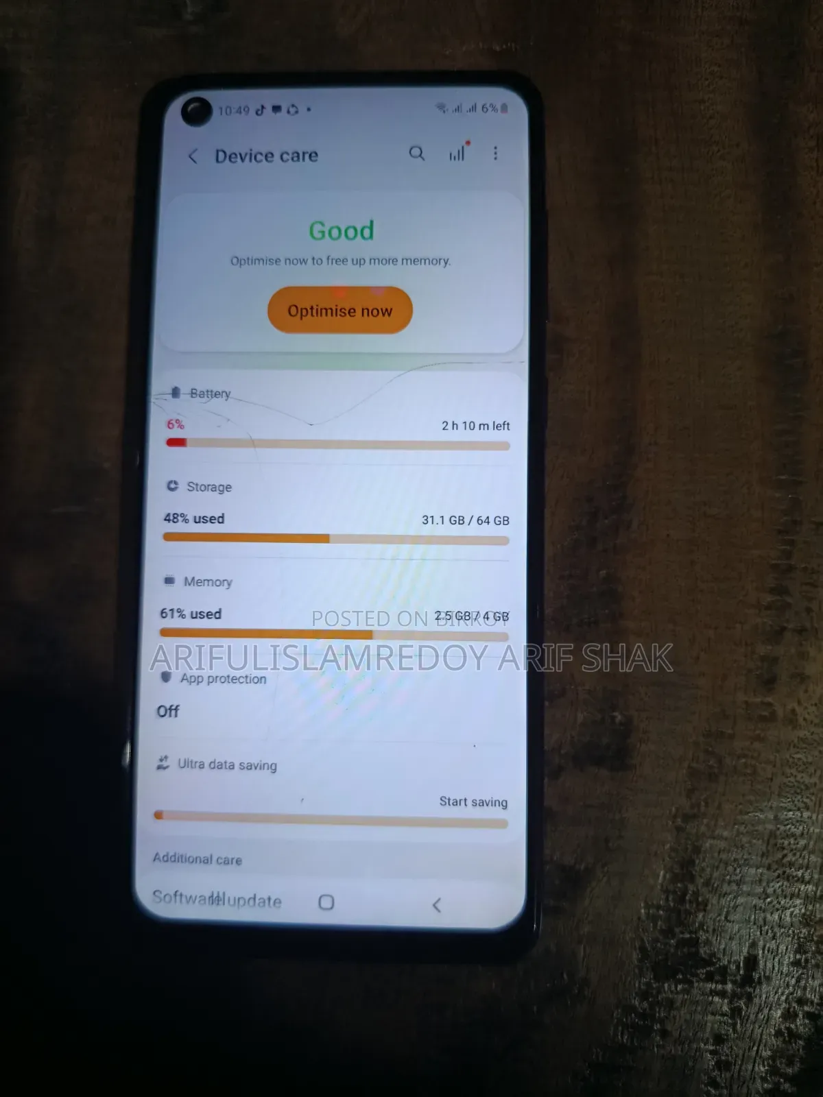 Samsung Galaxy A21s 64 GB Blue