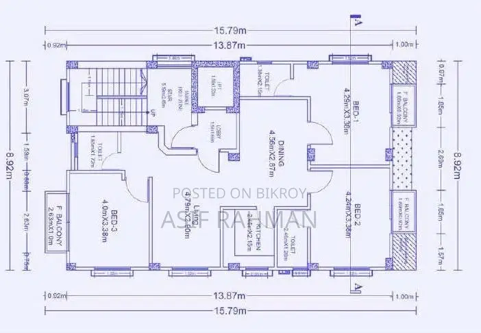 3 Bedroom Apartment in Purbachal for sale