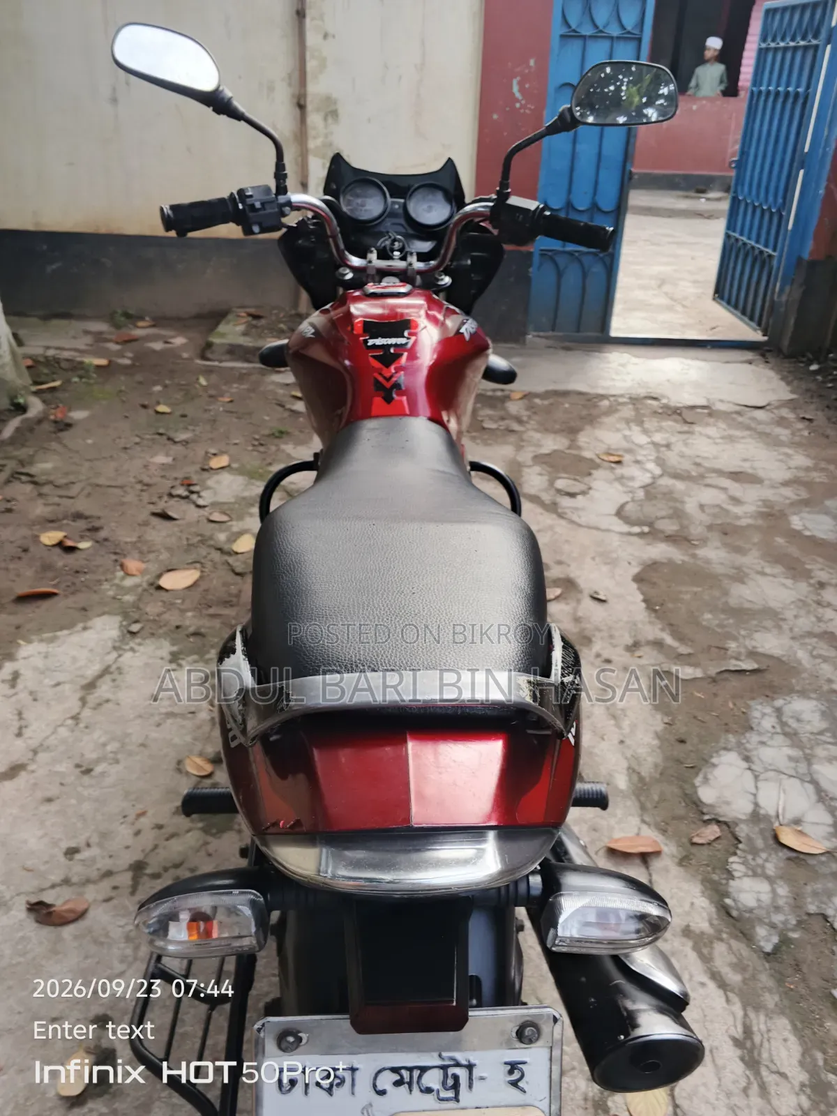 Bajaj Discover 100 2017 Red