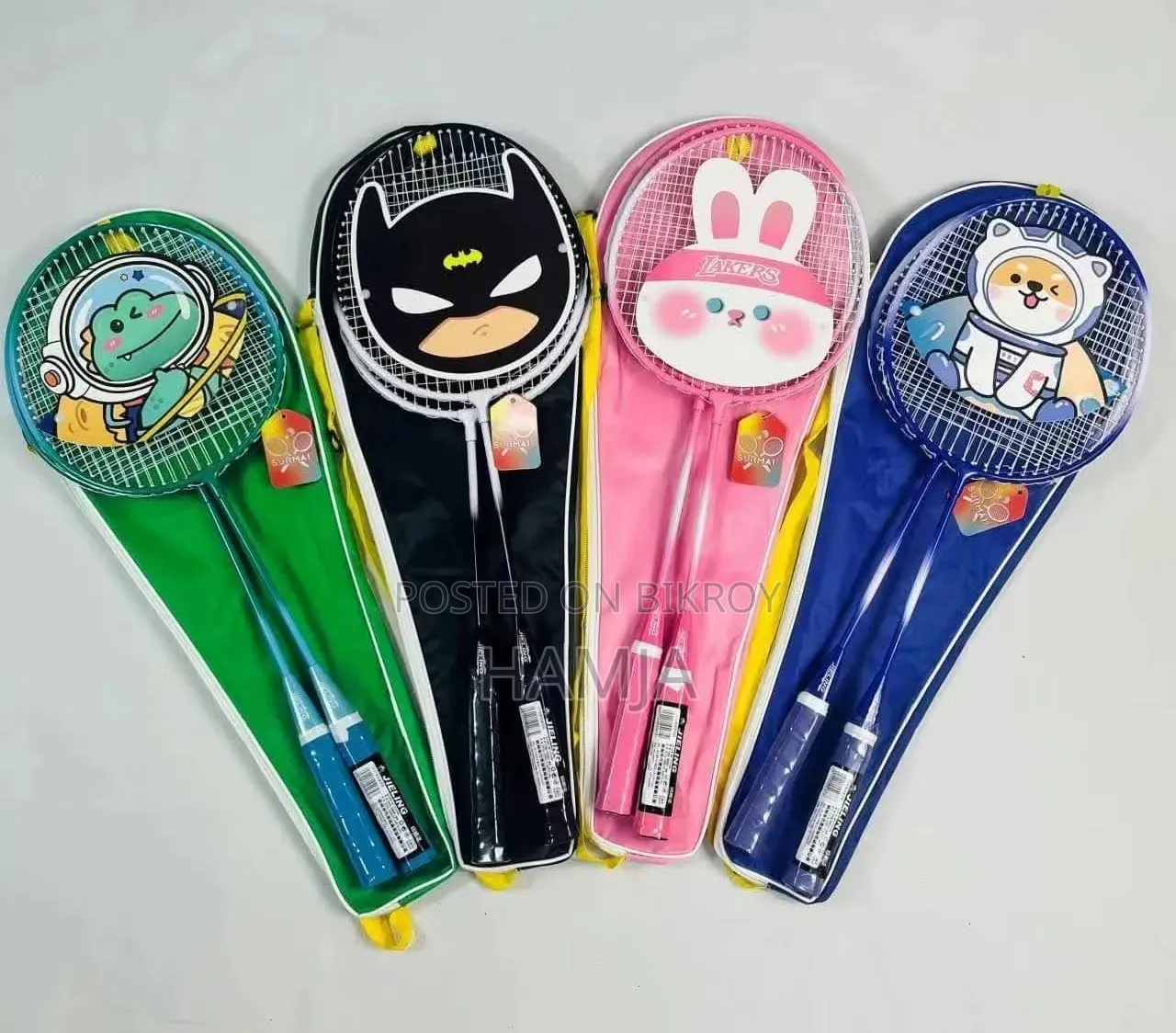 1 Pair Combo Badminton Racket