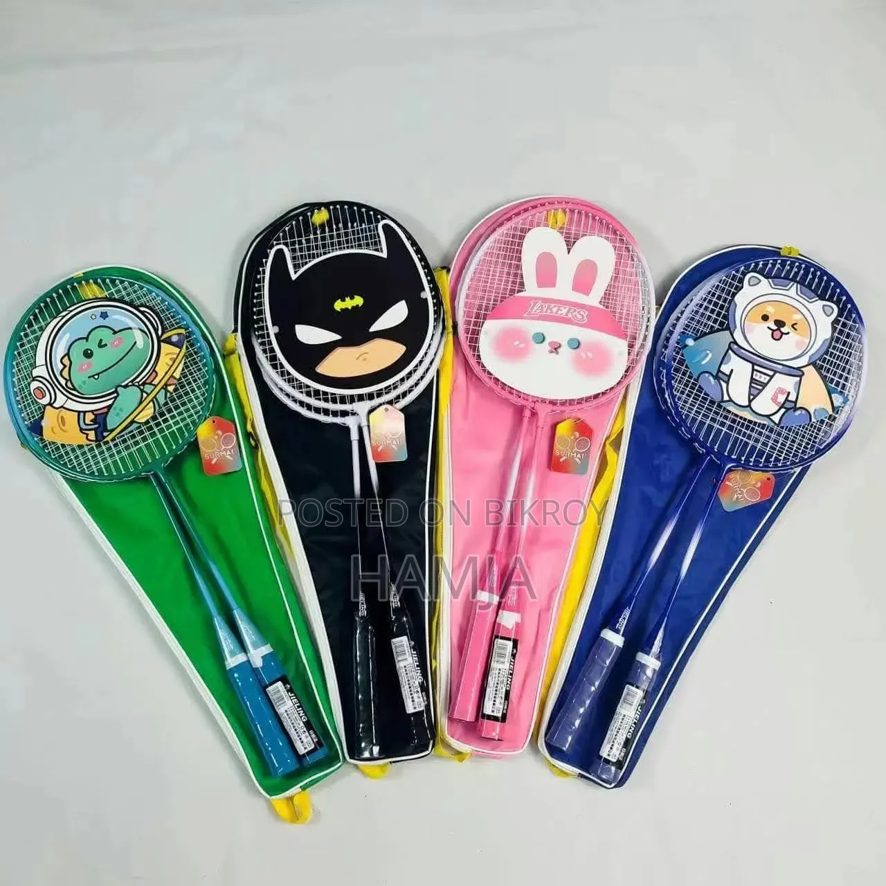 1 Pair Combo Badminton Racket