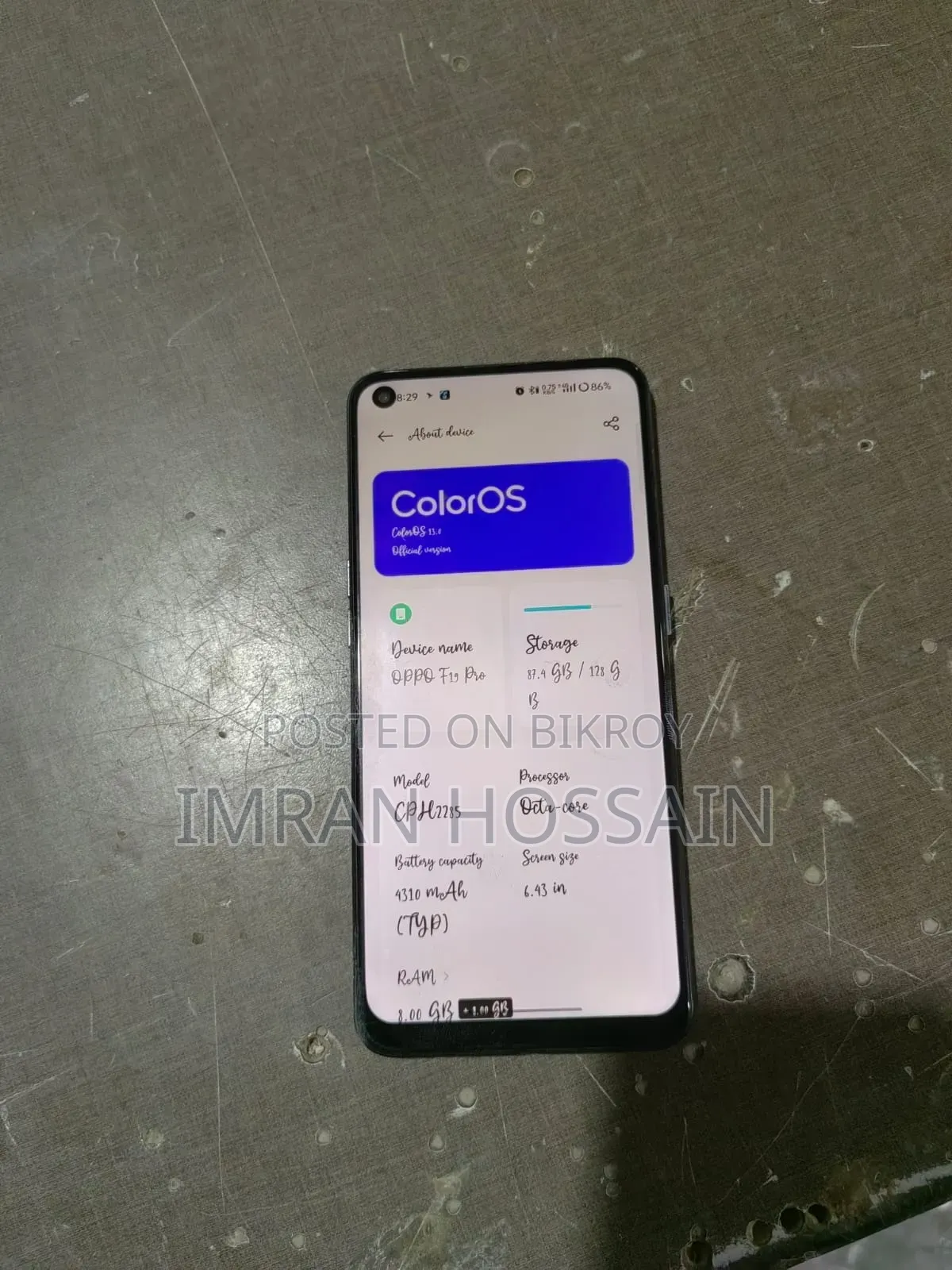 Oppo F19 Pro 128 GB Black