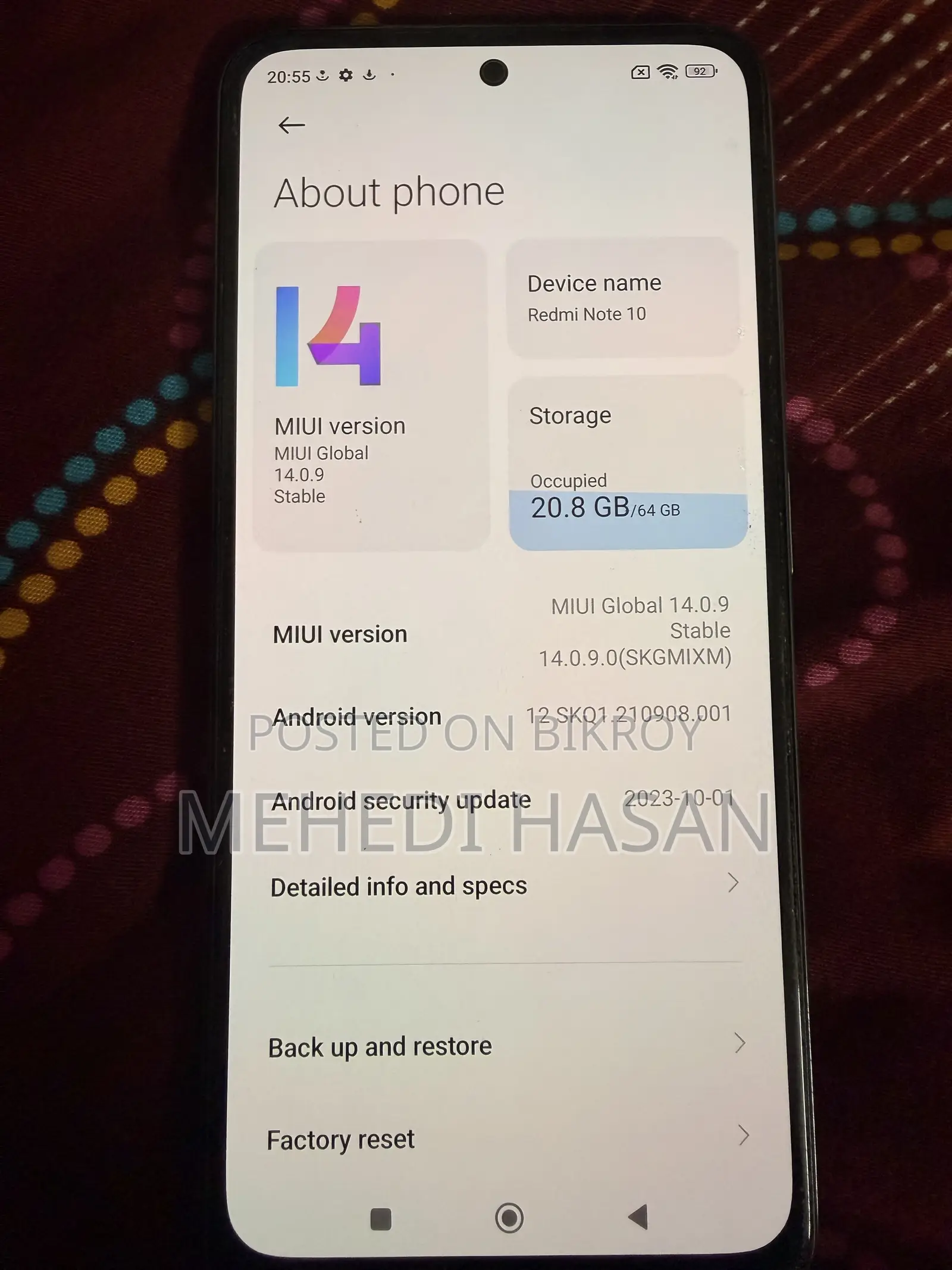 Xiaomi Redmi Note 10 64 GB White
