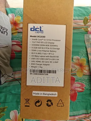 New Laptop 8GB Intel Core i3 SSD 512GB