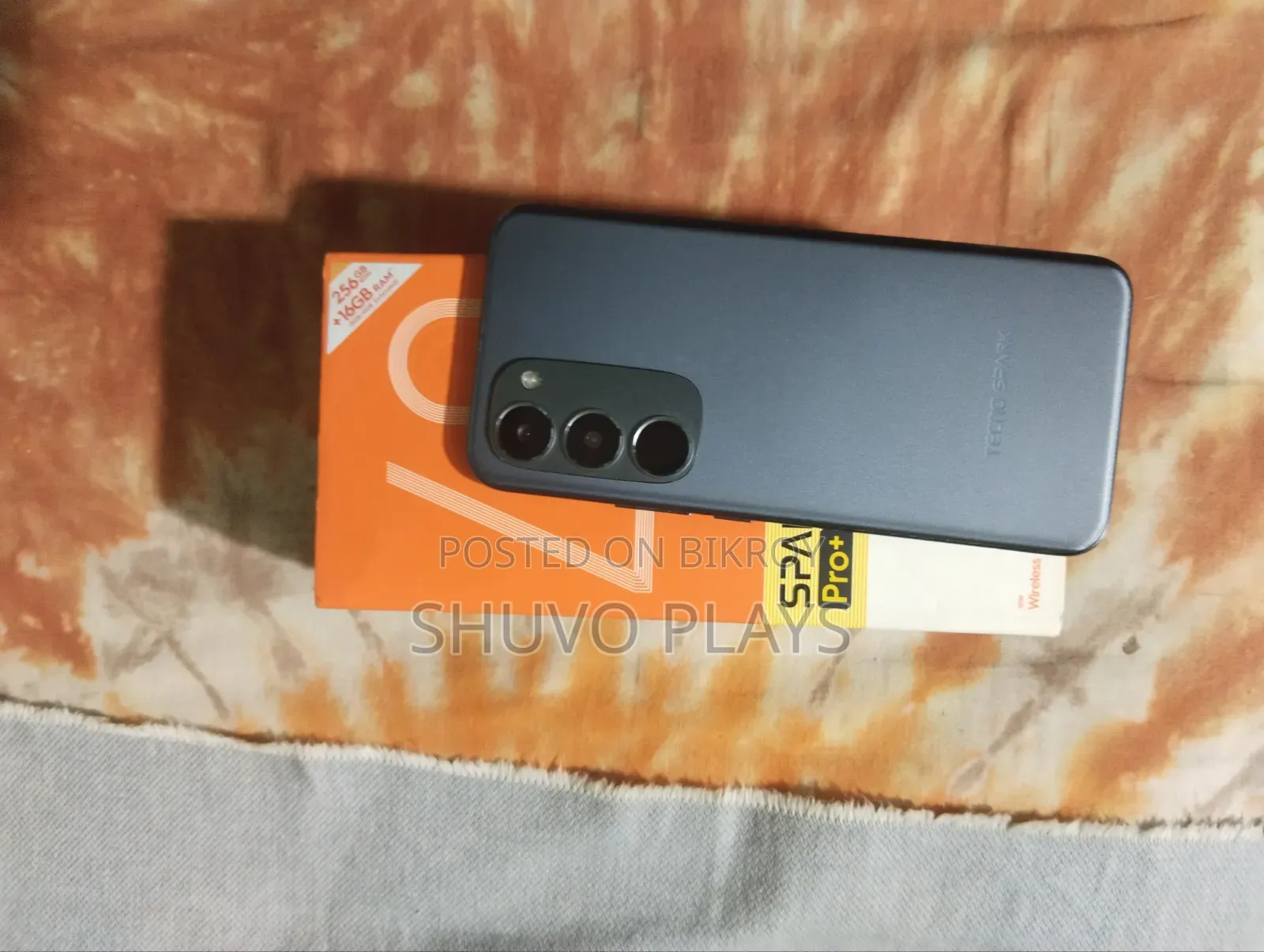 টেকনো স্পার্ক ৪০ প্রো+ ২৫৬ জিবি ব্ল্যাক