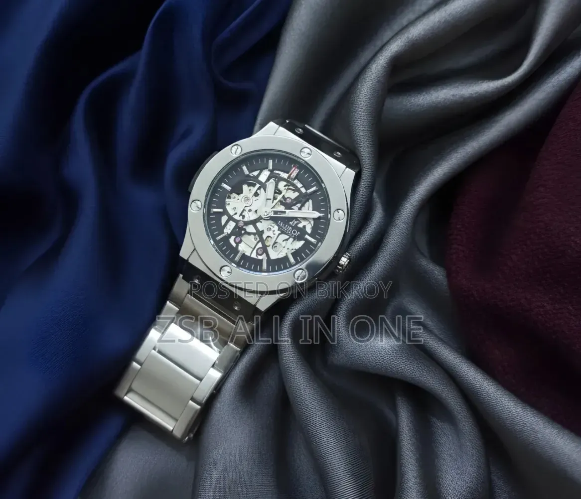 Premium Automatic Skeleton Watch (Works Without Battery)