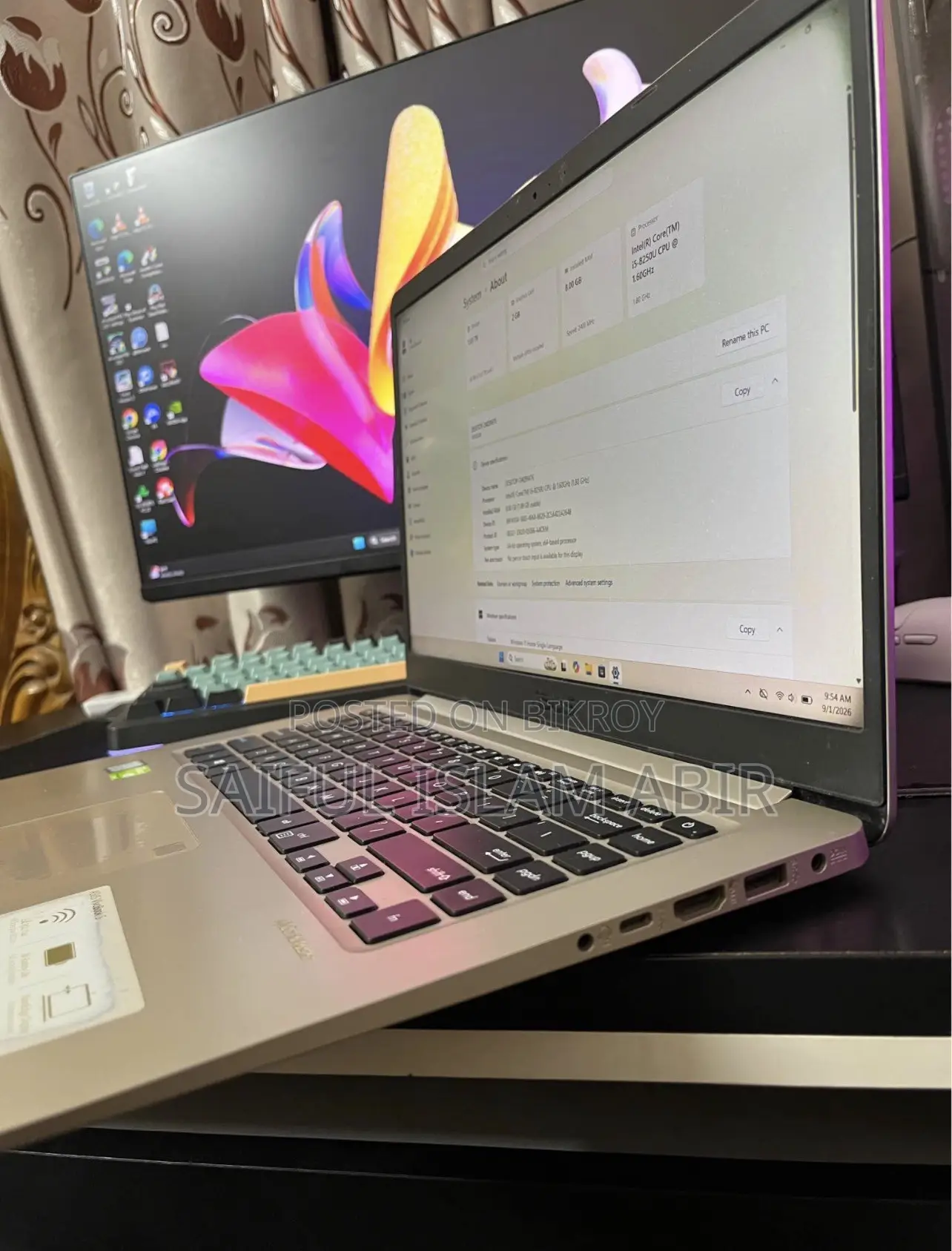 Laptop Asus Vivobook 15 8GB Intel Core i5 HDD+SSD 1T