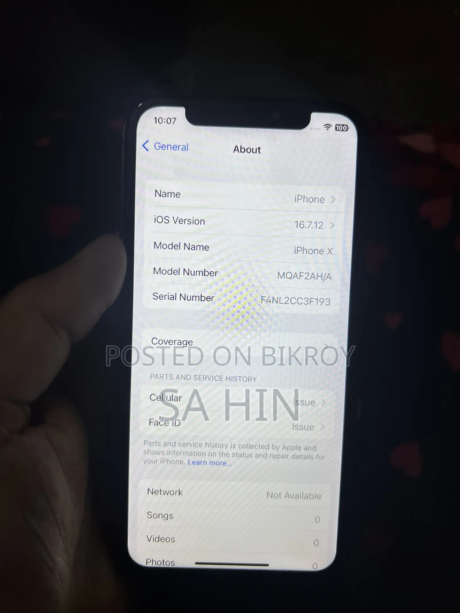 Apple iPhone X 256 GB Black