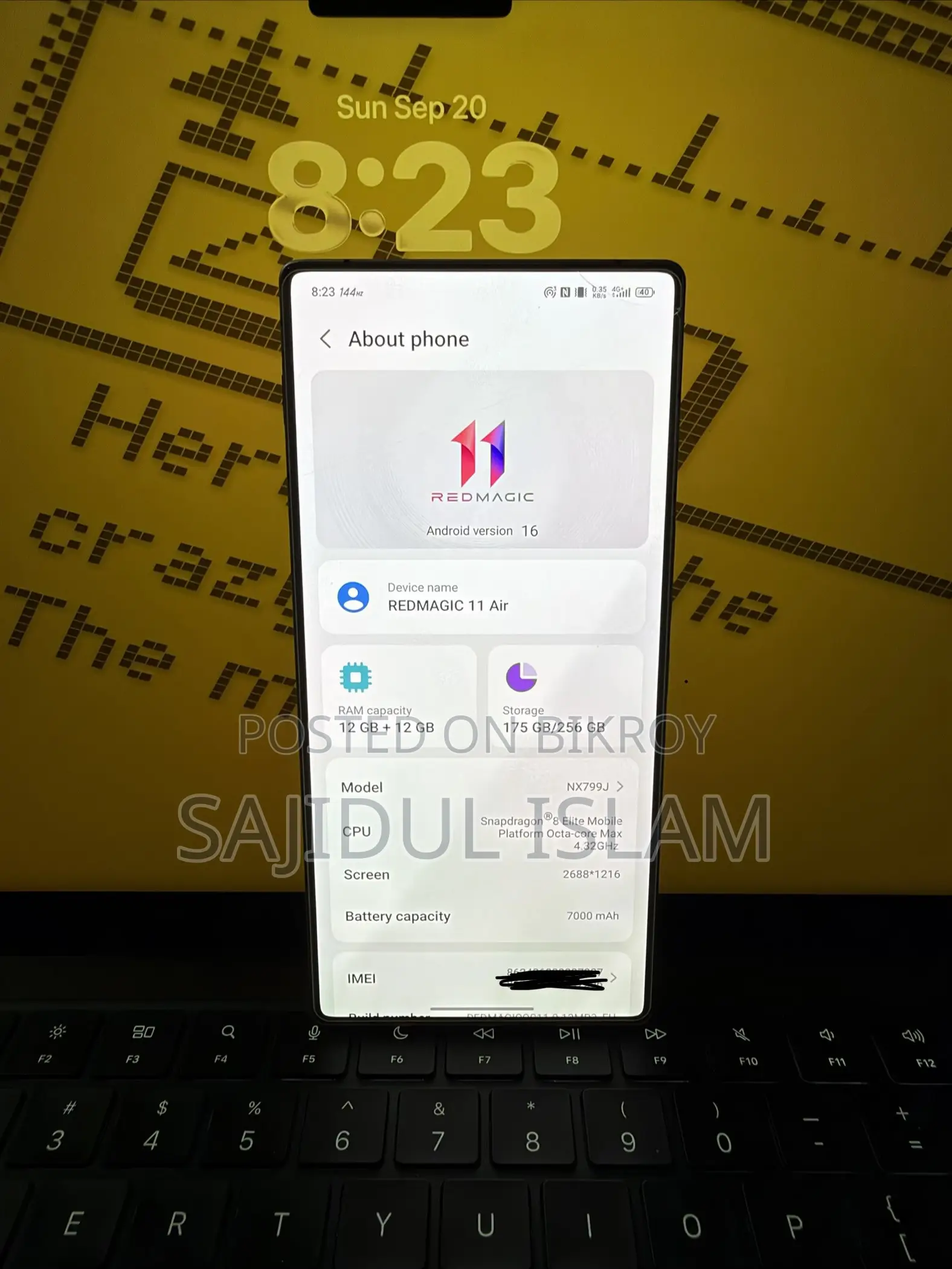New ZTE nubia RedMagic 11 Air 256 GB White