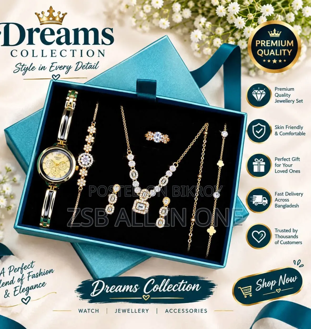 Premium Jewelry and Watch Gift Set New Update
