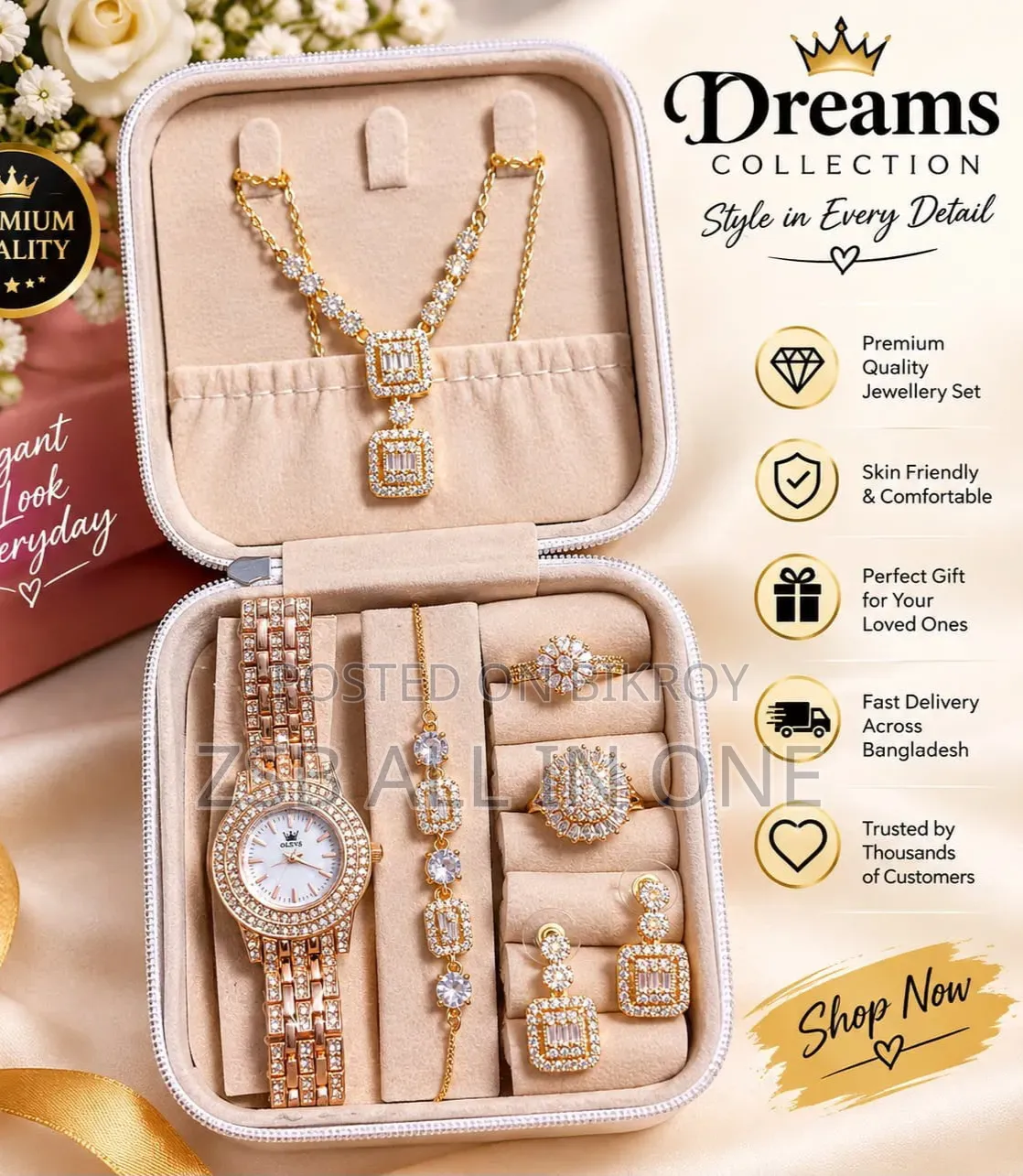 Premium Jewelry and Watch Gift Set New Update