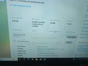 Desktop Computer Gigabyte GB-BKi3HA-7100 8GB Intel Core i5 SSD 128GB