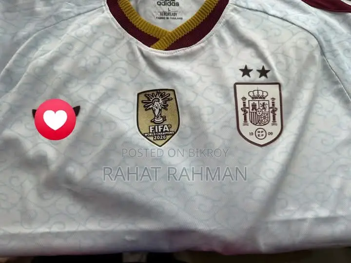স্পেন ২ স্টার অ্যাওয়ে রেপ্লিকা জার্সি