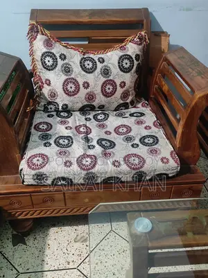 Chittagong Teak Wood Premium Sofa Set and Tea Table