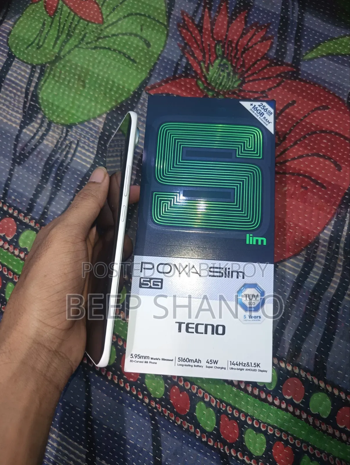 টেকনো পোভা স্লিম ৫জি ২৫৬ জিবি হোয়াইট