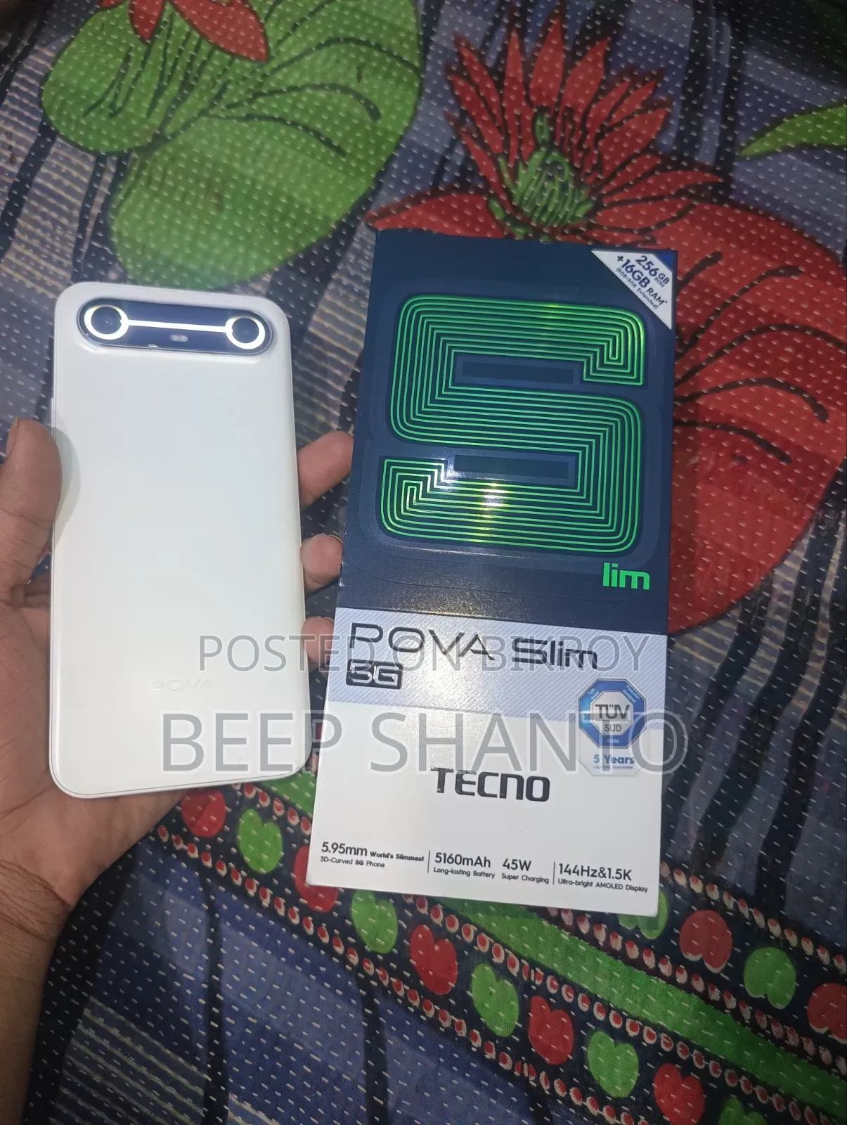 টেকনো পোভা স্লিম ৫জি ২৫৬ জিবি হোয়াইট