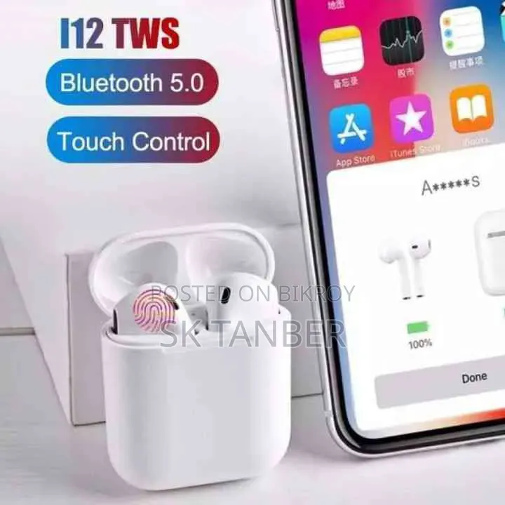 I12 TWS Wireless Pop-Ups Bluetooth 5.0 Headphone