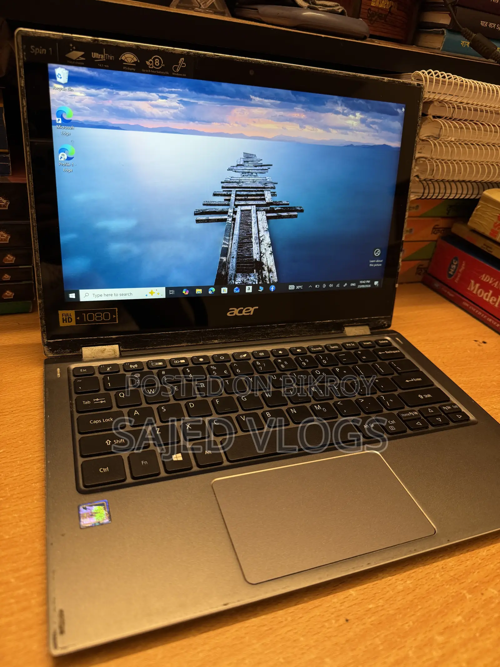 Laptop Acer Spin 1 4GB Intel Core i7 SSHD+SSD 128GB