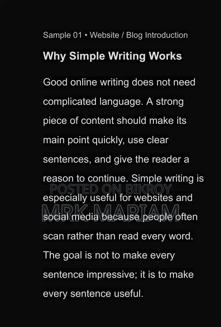 Digital Content Writer
