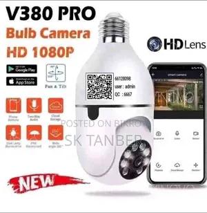 V380 3mp E27 Bulb Wifi Camera PTZ