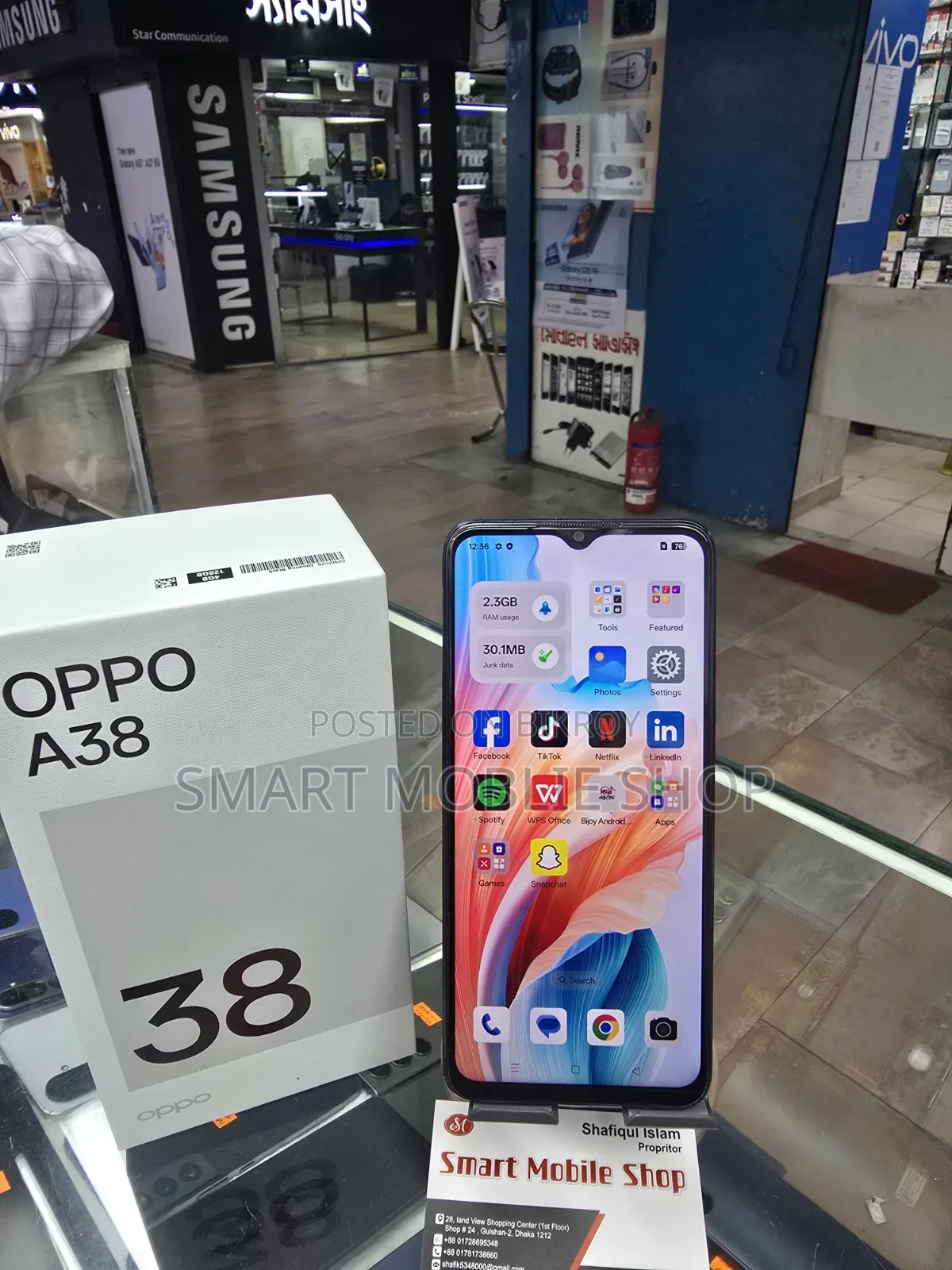 Oppo A38 128 GB Black