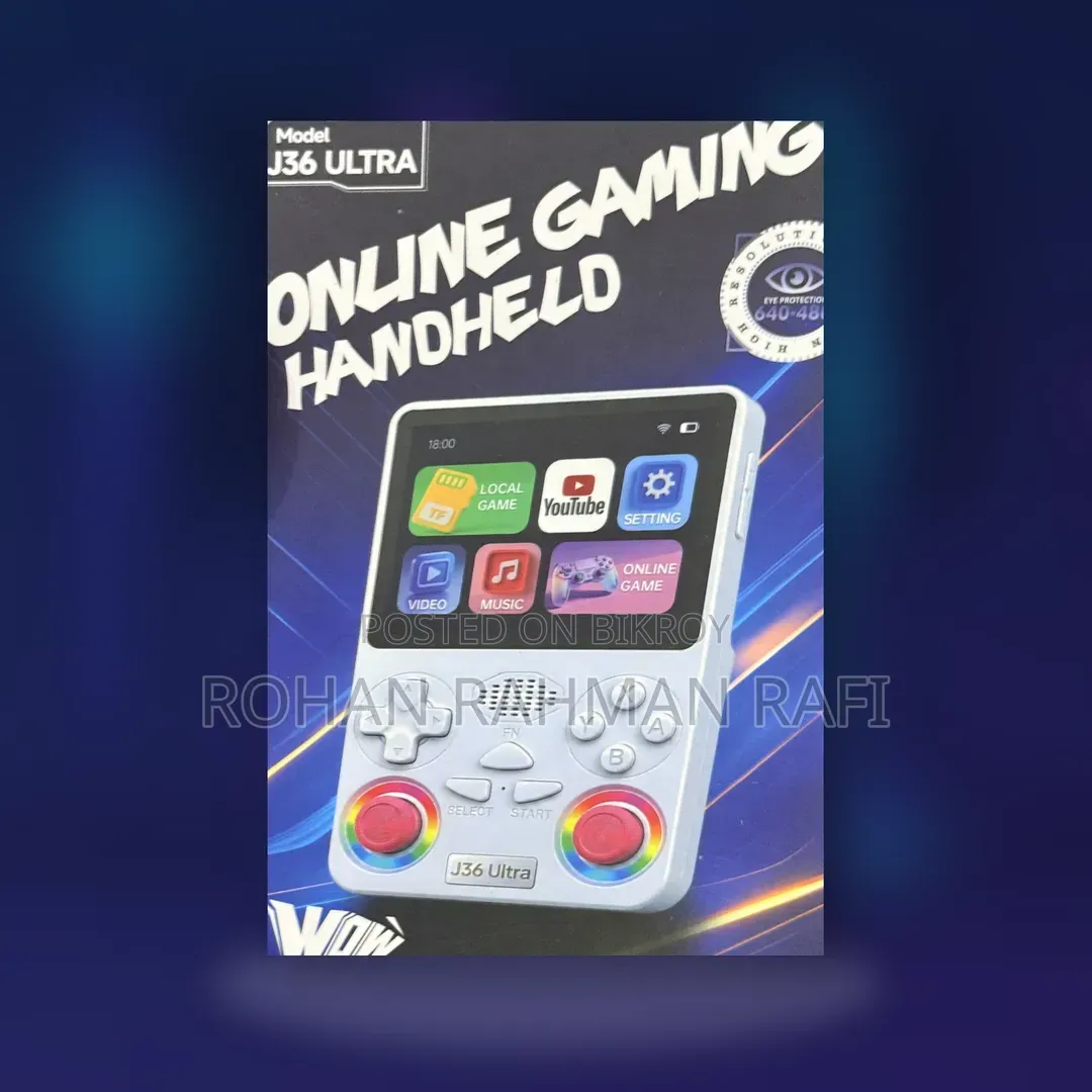 জে৩৬ আল্ট্রা রিট্রো হ্যান্ডহেল্ড গেম কনসোল (১০০% আসল)