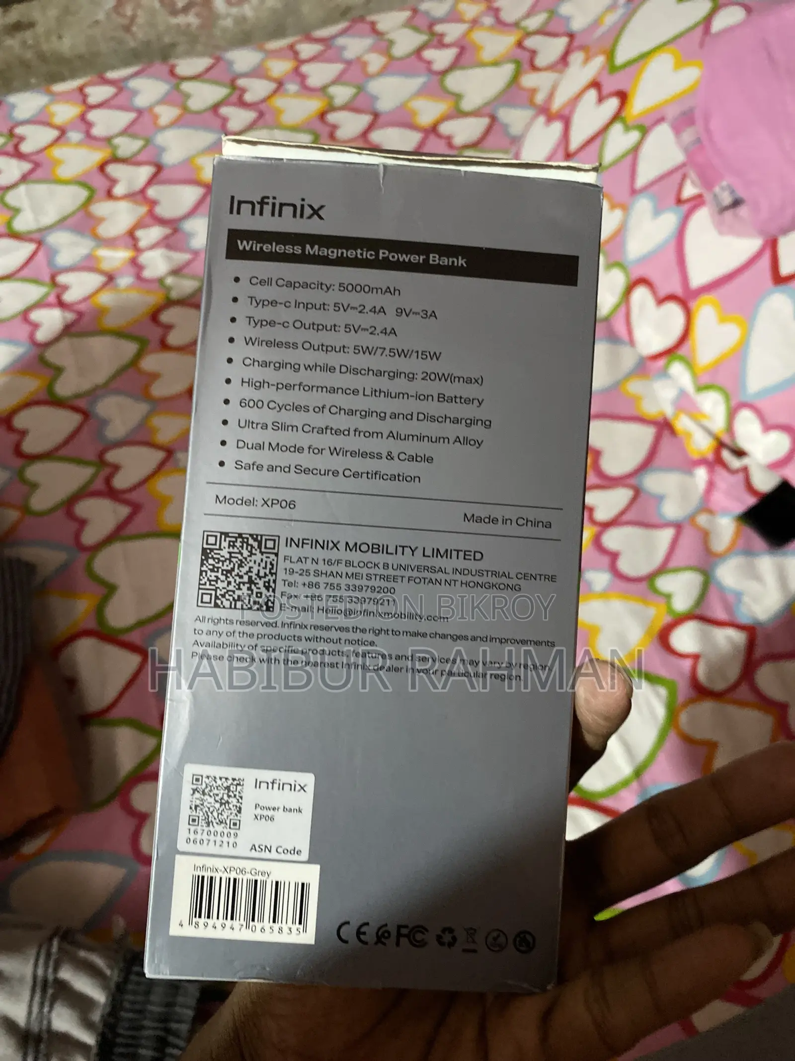 Infinix MagPower Wireless Power Bank | Magnetic Charging | Like New