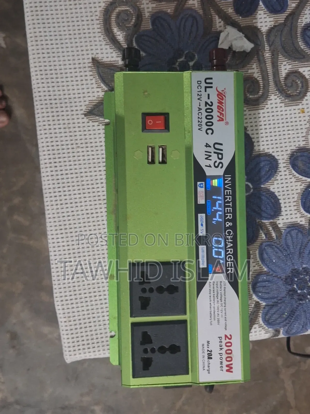 Jongfaa UL 2000C Ups 3 in 1 Inverter