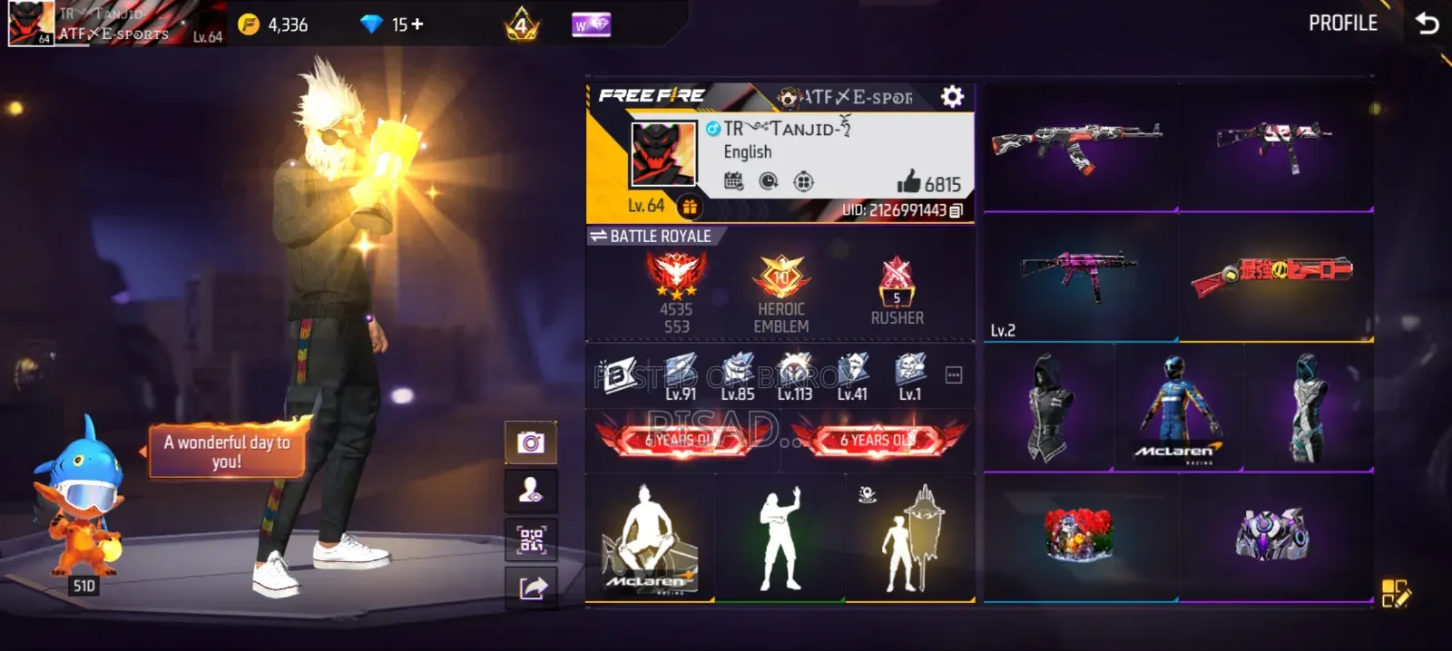 Free Fire I'd