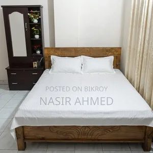 Wooden Bed (5x7) + Dressing Table