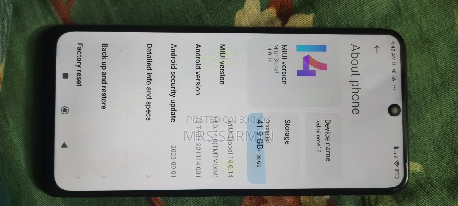 Xiaomi Redmi Note 12 128 GB Red