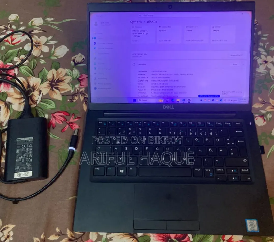 Laptop Dell Latitude 7390 16GB Intel Core i5 SSD 250GB