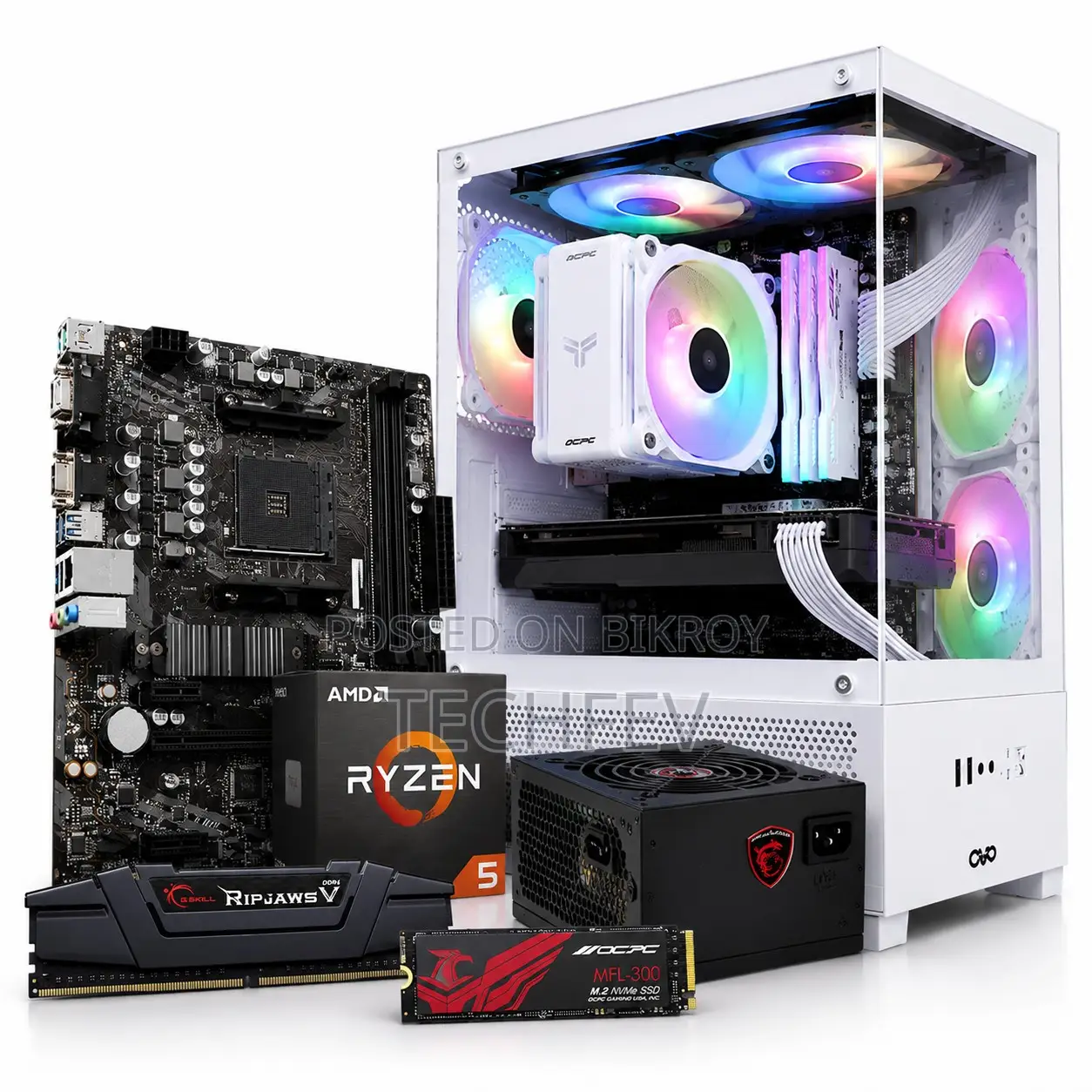 New Desktop Computer MSI model 8GB AMD Ryzen 5 SSD 256GB