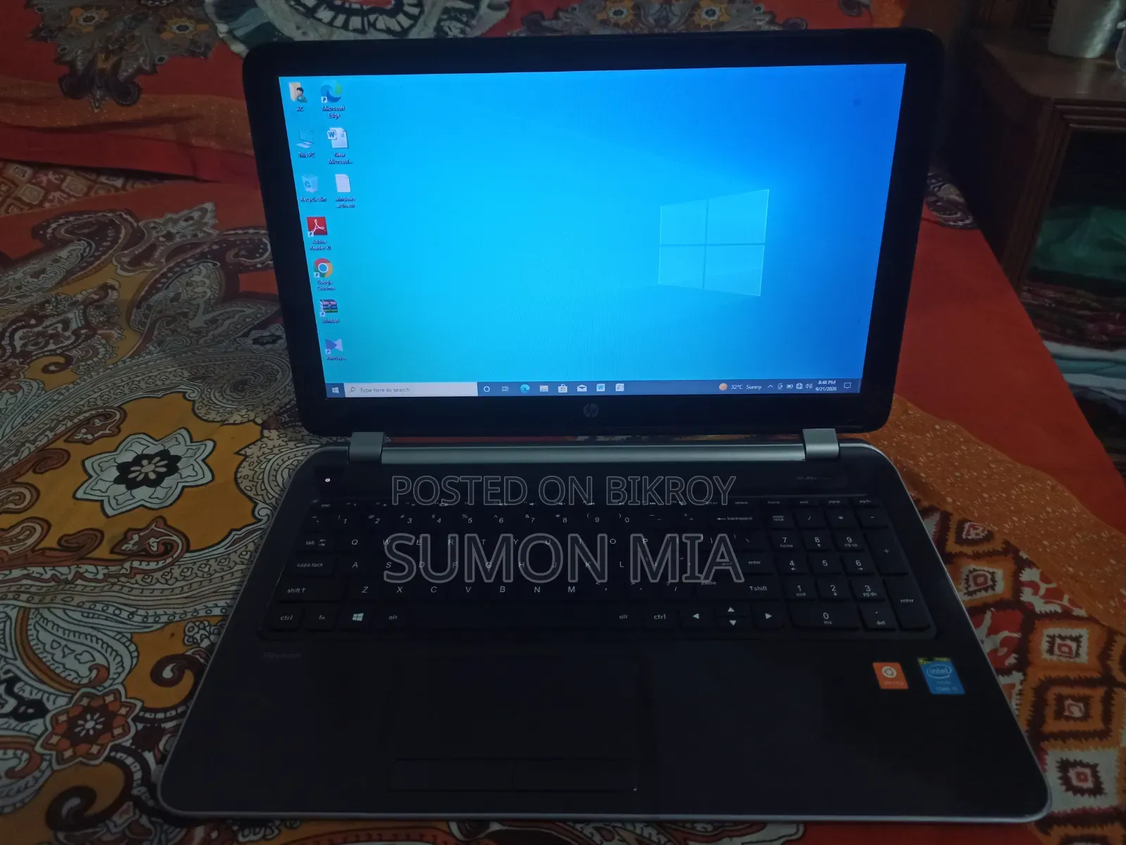 ল্যাপটপ HP 15 4GB Intel Core i5 HDD+SSD 128GB