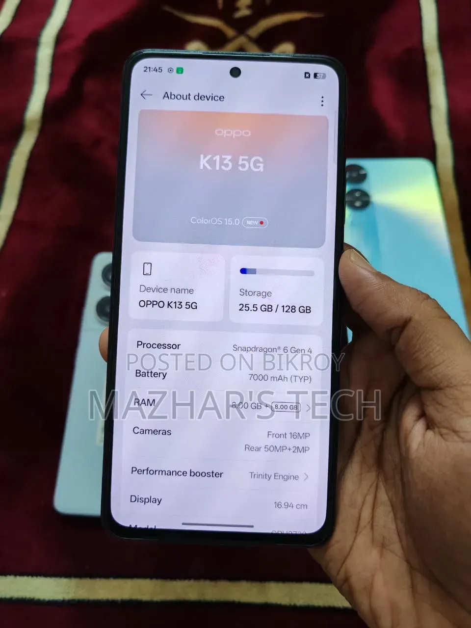 Oppo K13 5G 128 GB পার্পল