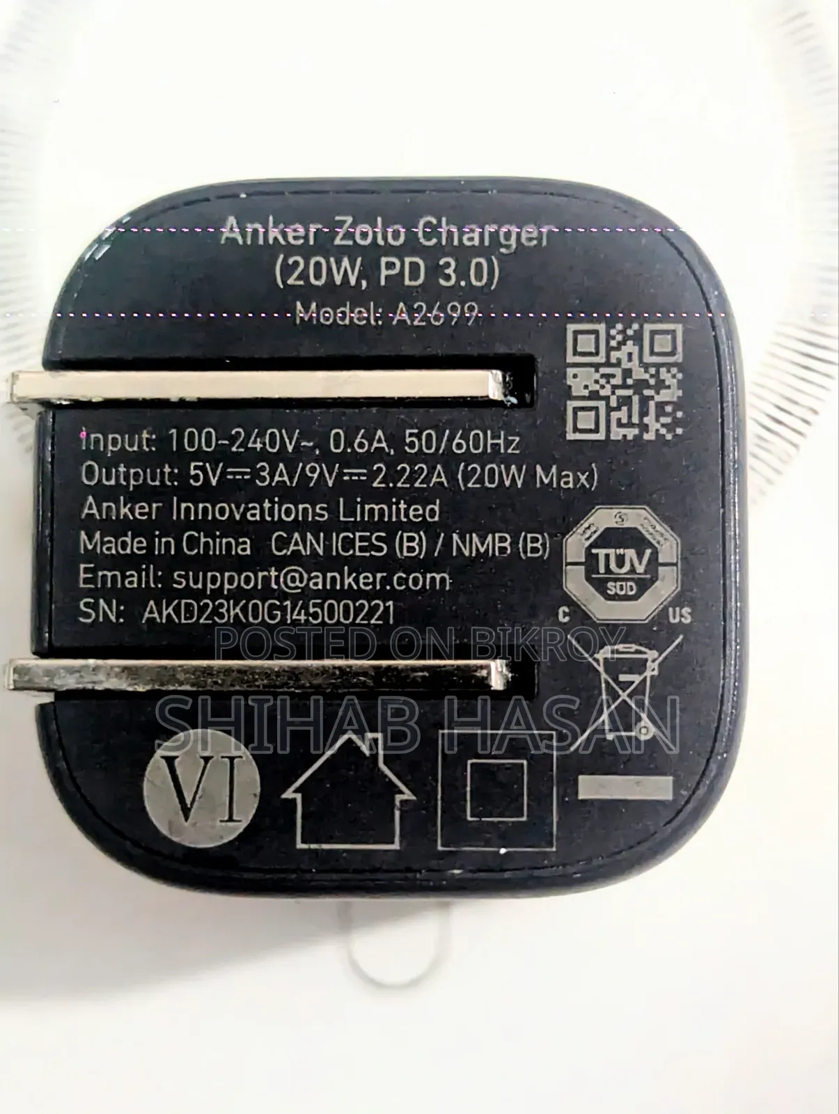 Anker Zolo Charger 20W, PD 3.0