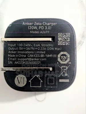 Anker Zolo Charger 20W, PD 3.0