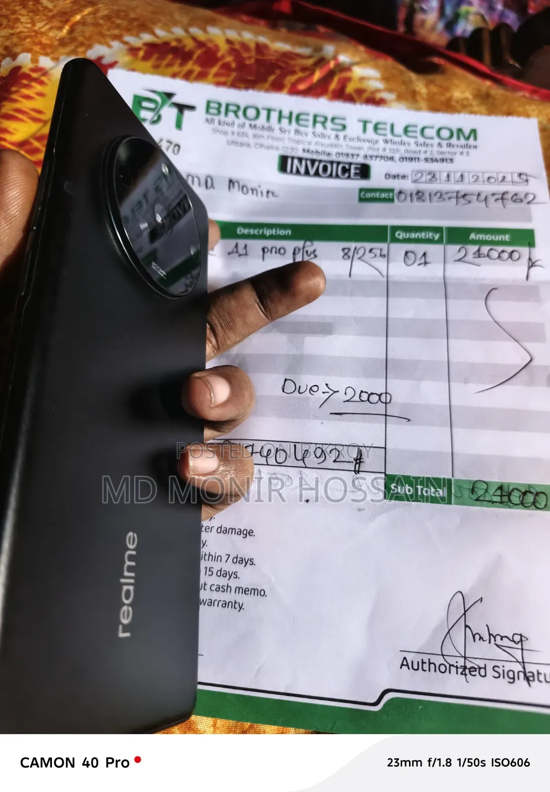 Realme 11 Pro+ 256 GB Black