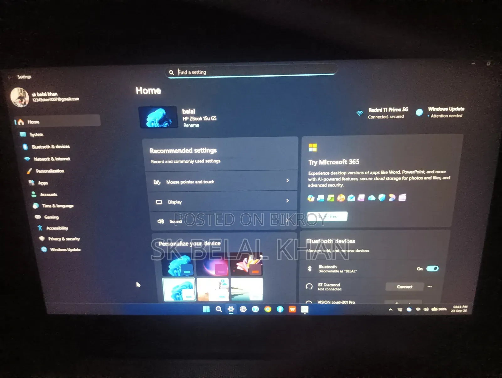 Laptop HP ZBook 15u G5 32GB Intel Core i7 SSD 512GB