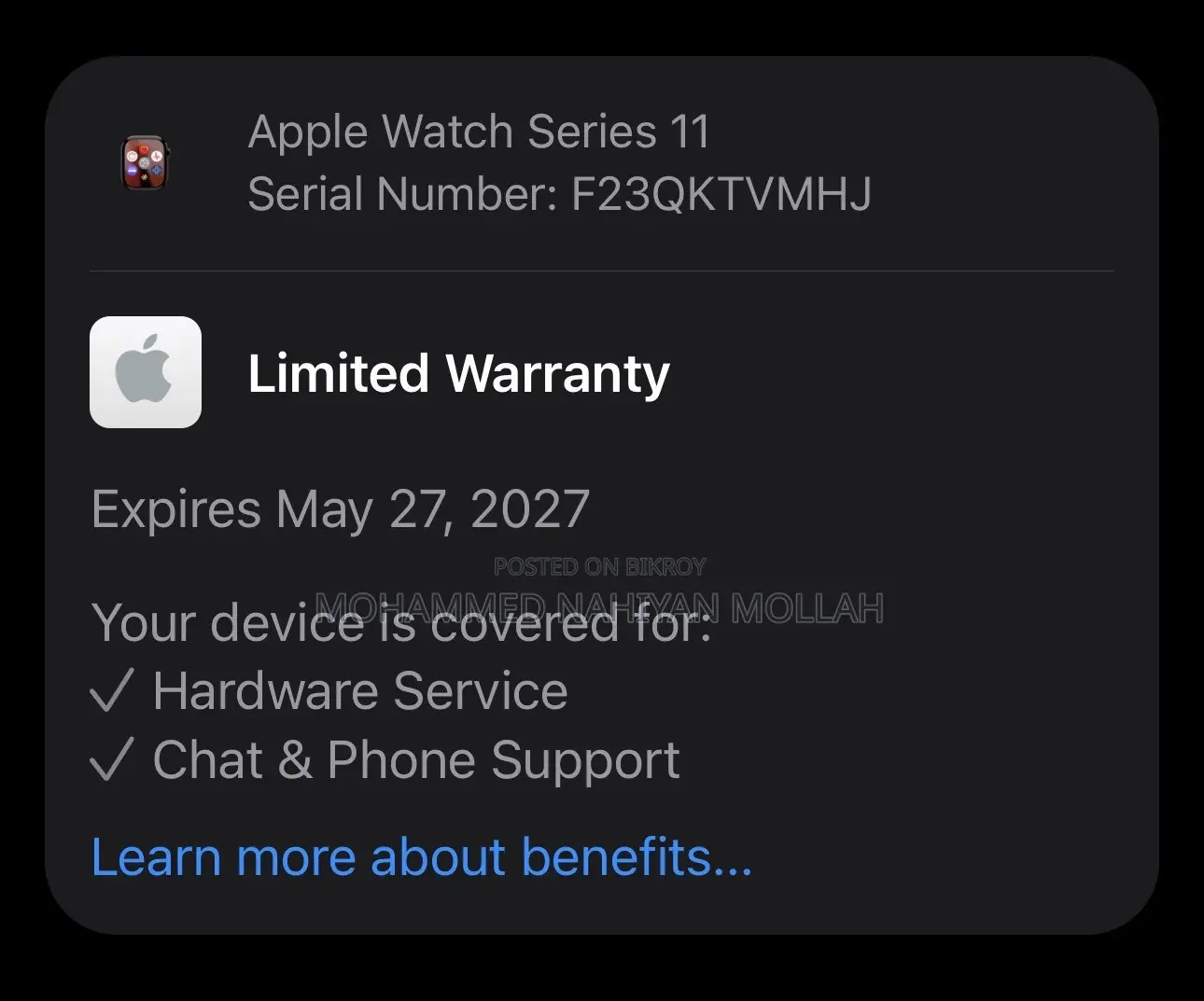 Apple Watch Series 11 (46mm) – Jet Black