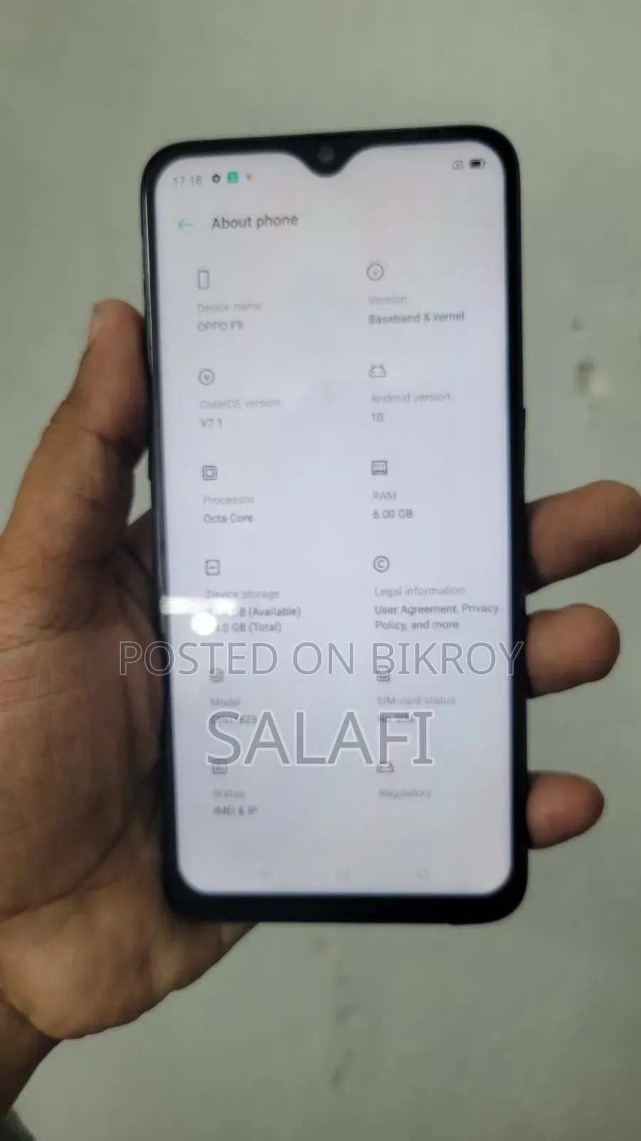 Oppo F9 64 GB Blue