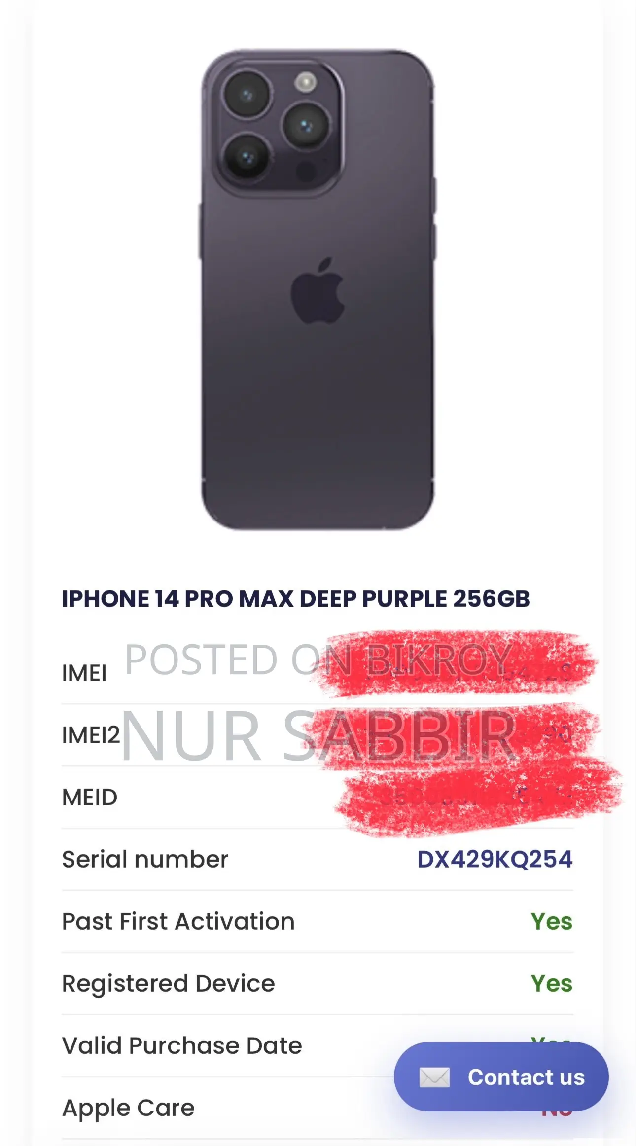 Apple iPhone 14 Pro Max 256 GB Purple