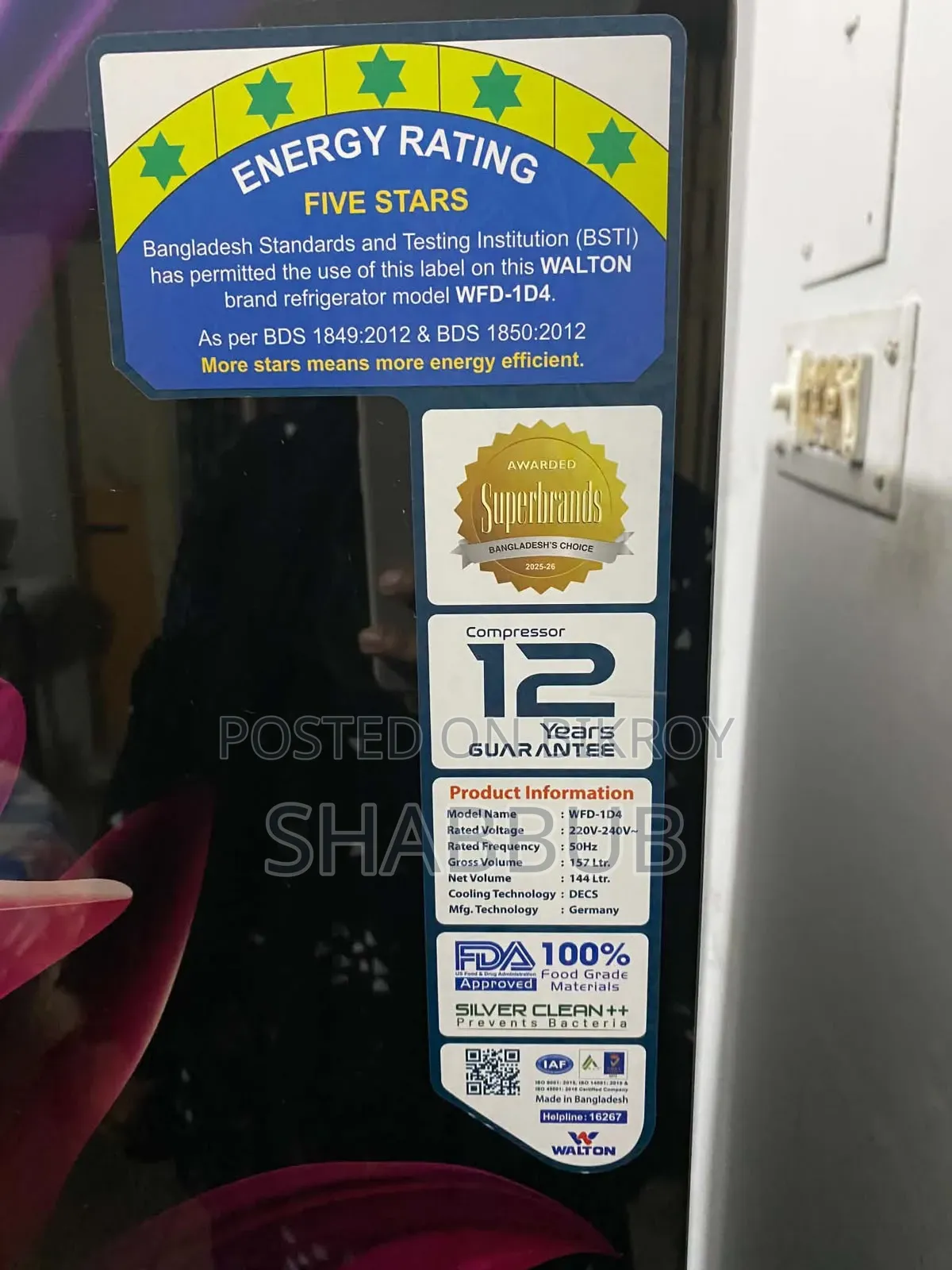 New Walton Fridge/Refrigerator