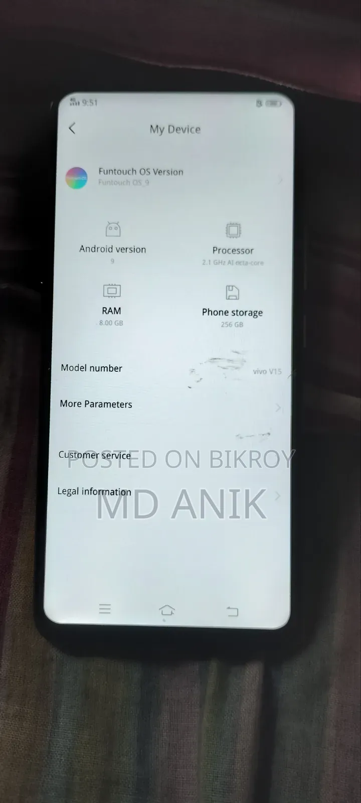 Vivo V15 256 GB Red