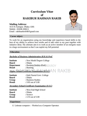 Curriculum Vitae (CV)