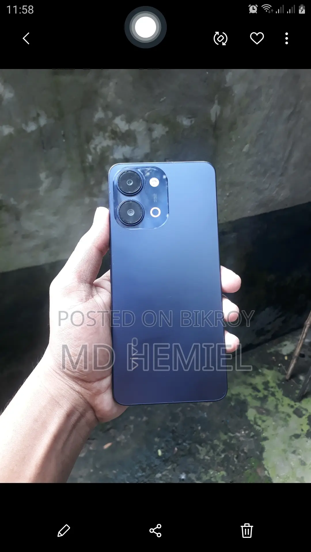 নতুন ভিভো ওয়াই১১ডি ১২৮ জিবি কালো
